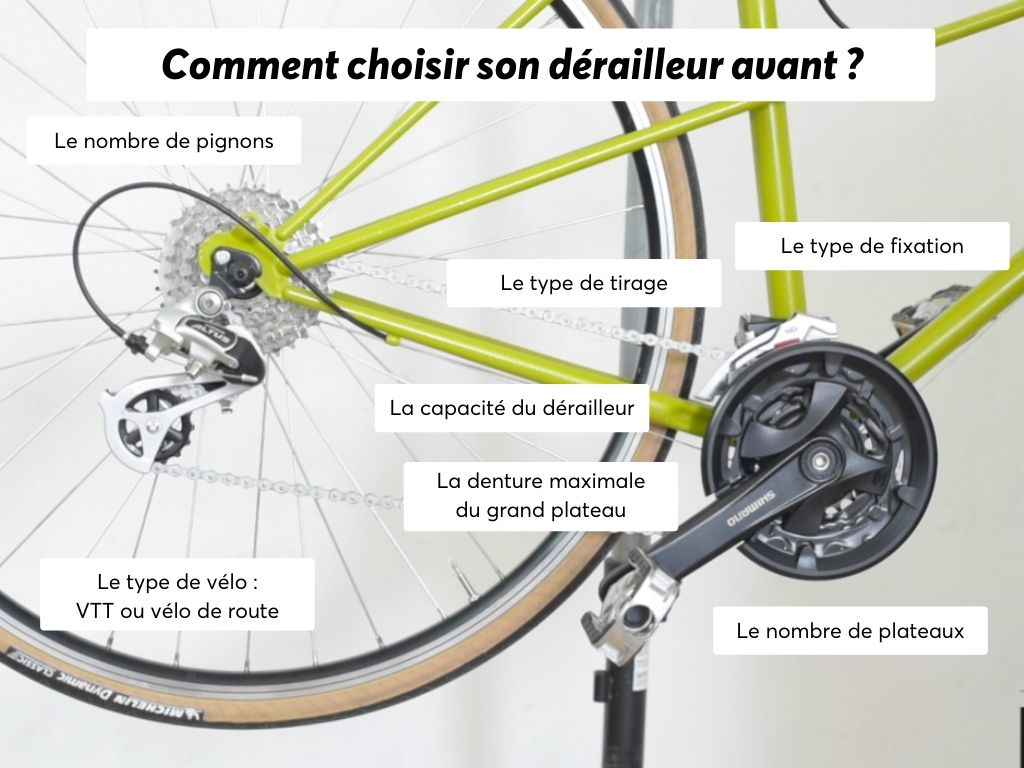 Tout savoir sur le derailleur avant de velo