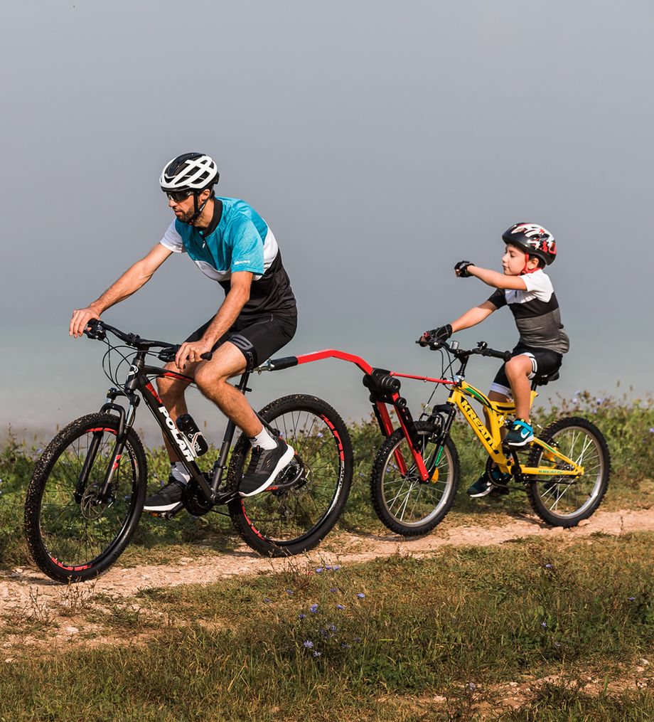 Trail Gator Tandem avec barre de remorquage de vélo enfant