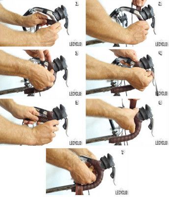 poser ruban de cintre autour des cocottes velo