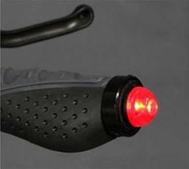 bouchons lumineux en bout de cintre vélo