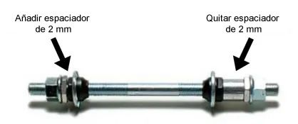 Modificar buje trasero