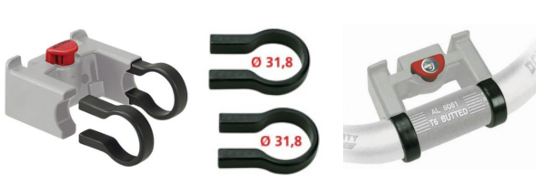 Boucles de serrage pour fixation KlickFix vélo Lecyclo