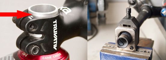 Couper sa tête de fourche vélo