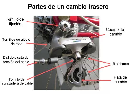 Composición del cambio trasero