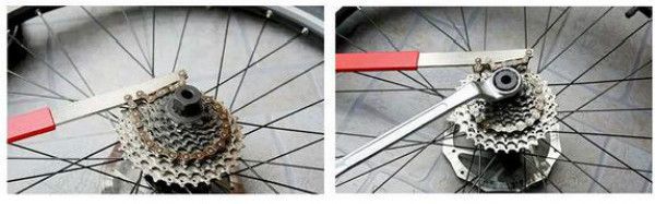 Fouet à chaîne pour roue libre velo