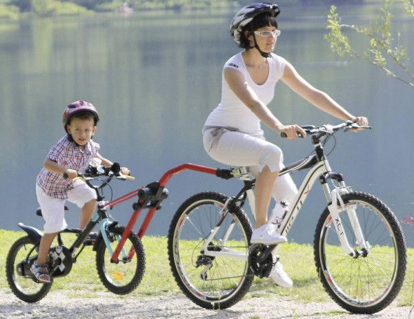 Barre tandem velo enfant et adulte trail angel