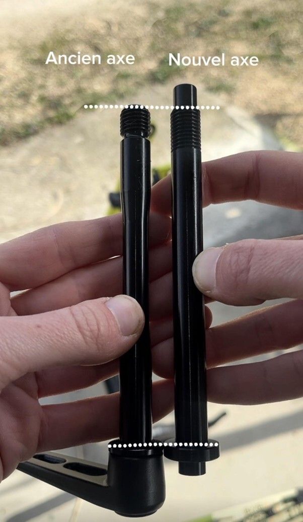 Ancien et nouvel axe de vélo
