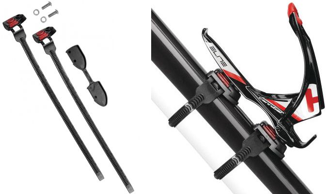 colliers fixation porte bidon vélo sans trous elite vip