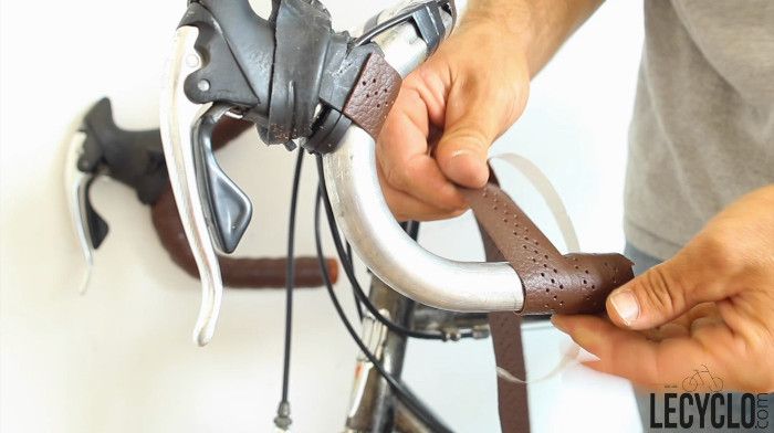 pose de la guidoline de l'exterieur vers l'interieur