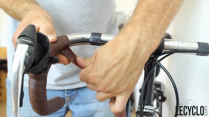 reprendre installation ruban de guidon velo