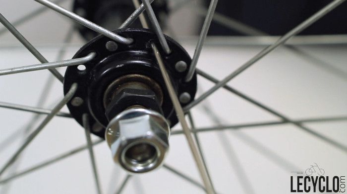 rayon velo dans le moyeu