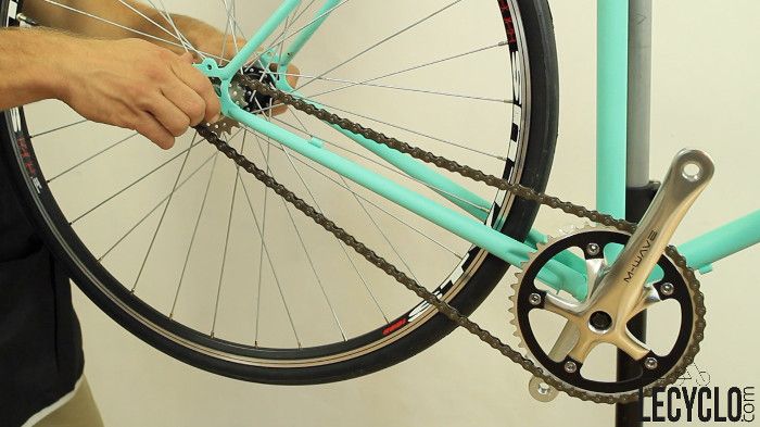 centrer la roue du velo singlespeed