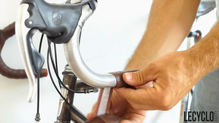 astuce pour poser une guidoline velo