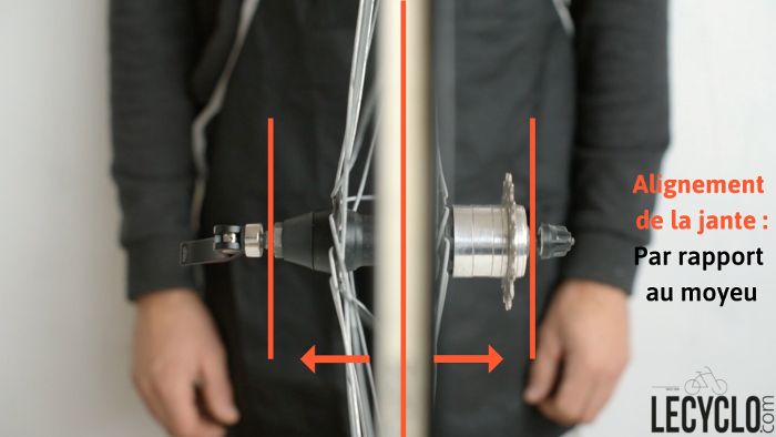 alignement jante velo