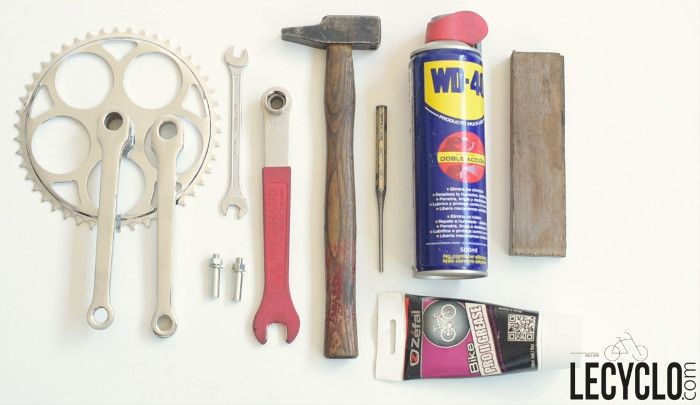 materiel pour monter et demonter un pedalier a clavette