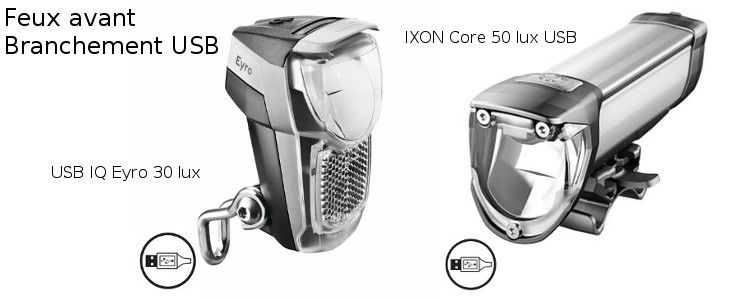 Eclairages avant rechargeables Busch and Muller