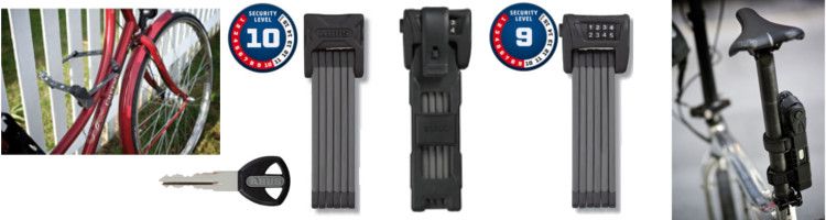 Antivol vélo U pliant Bordo abus