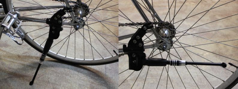 Béquille arrière sur hauban de vélo 24 à 28 pouces