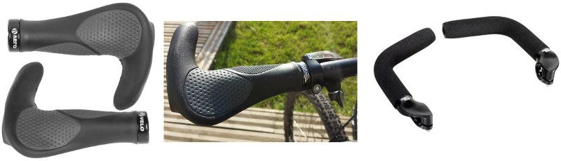 poignees et corne de guidone velo