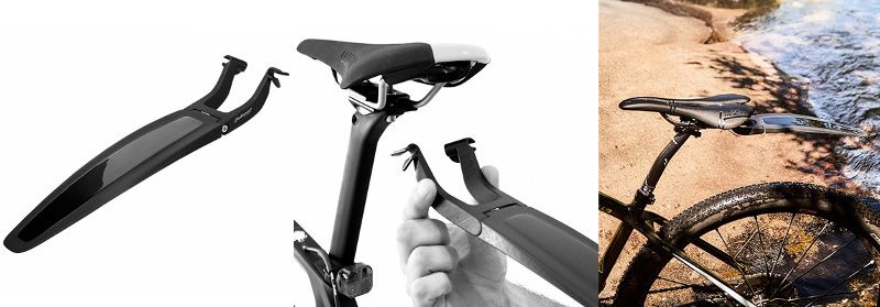 Garde boue sous selle de velo Polisport