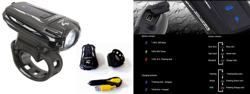 feu moon meteor c3 pour avant vélo