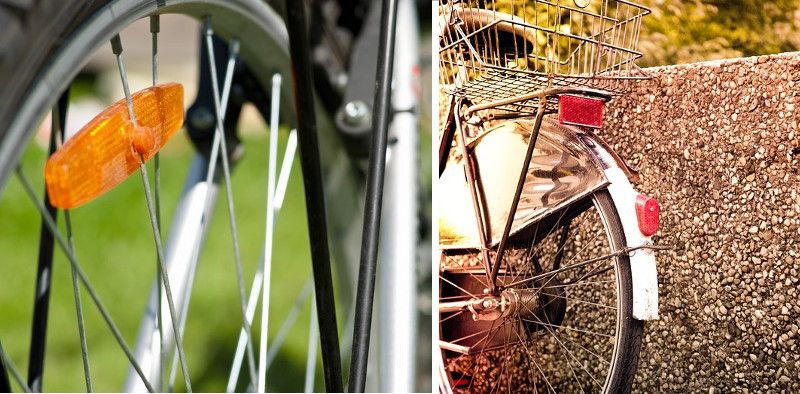 catadioptres et réflecteurs pour securite à velo