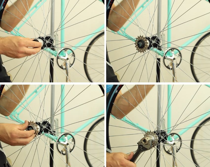 montage kit de transformation single speed pour velo