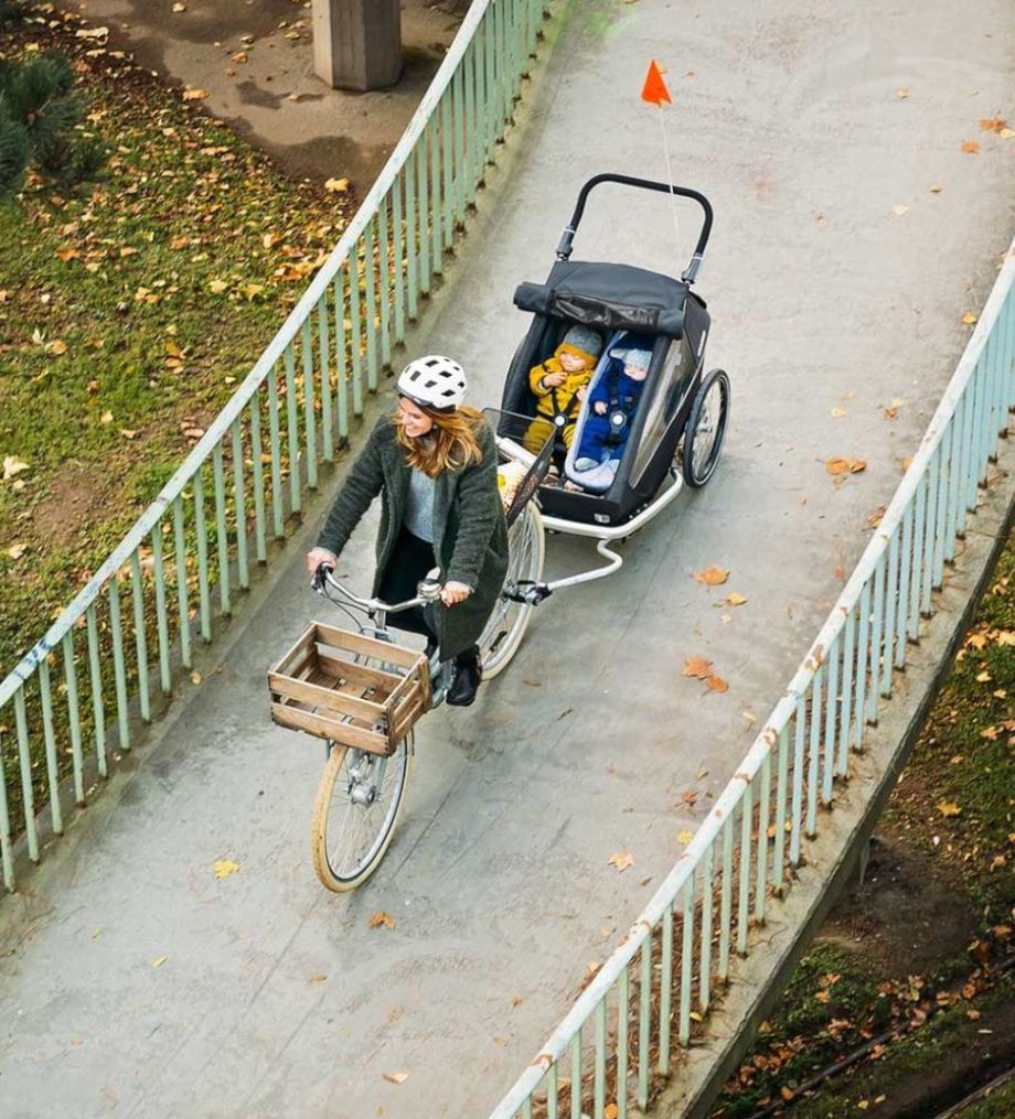 remorquer charges à vélo