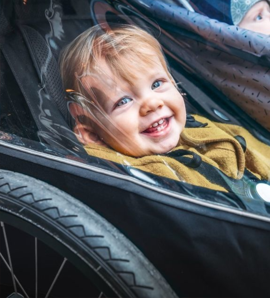 Kinder-Fahrradanhänger für Radtouren